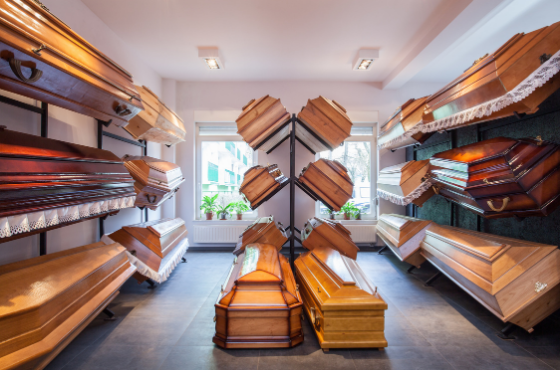 Funeral Home Casket Display